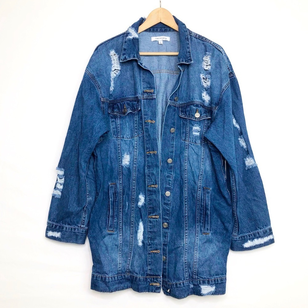 Insane Oene distressed oversized denim jacket